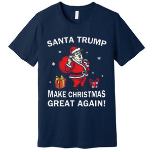 Santa Trump Make Christmas Great Again Chistmas Premium T-Shirt