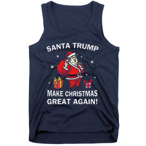 Santa Trump Make Christmas Great Again Chistmas Tank Top