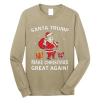 Santa Trump Make Christmas Great Again Chistmas Long Sleeve Shirt