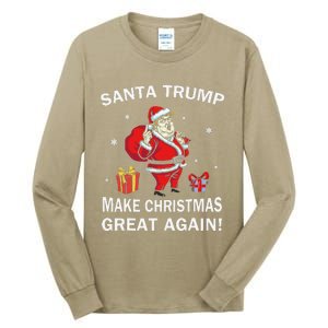 Santa Trump Make Christmas Great Again Chistmas Tall Long Sleeve T-Shirt