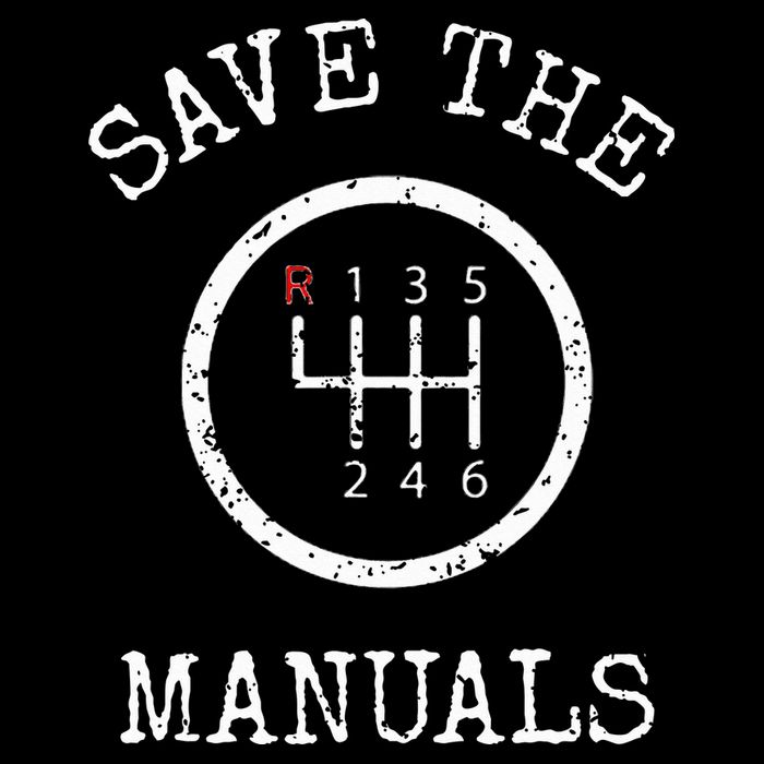 Save The Manuals Stick Shift Car Lover Flat Bill Trucker Hat
