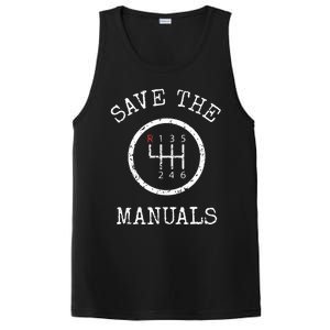 Save The Manuals Stick Shift Car Lover PosiCharge Competitor Tank