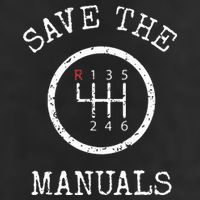 Save The Manuals Stick Shift Car Lover Golf Towel