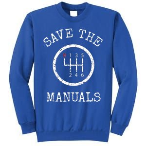 Save The Manuals Stick Shift Car Lover Sweatshirt