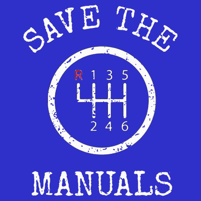Save The Manuals Stick Shift Car Lover Tank Top