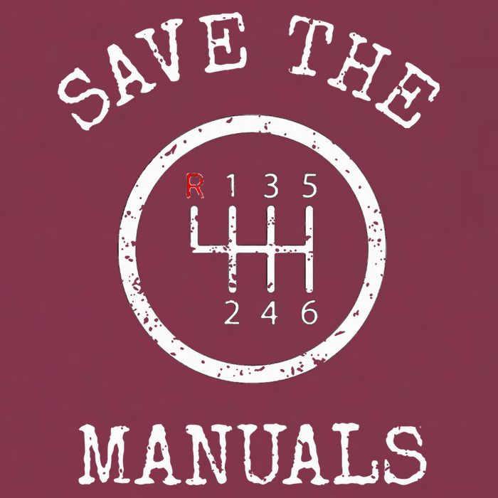 Save The Manuals Stick Shift Car Lover 16oz Travel Tumbler