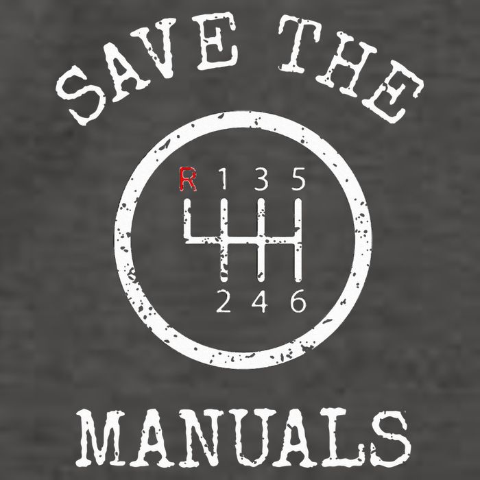Save The Manuals Stick Shift Car Lover Vector Backpack