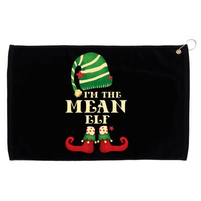 Santa The Mean Elf Christmas Matching Family Coworker Group Cute Gift Grommeted Golf Towel