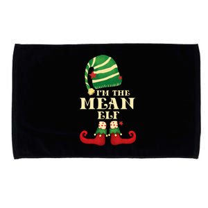 Santa The Mean Elf Christmas Matching Family Coworker Group Cute Gift Microfiber Hand Towel