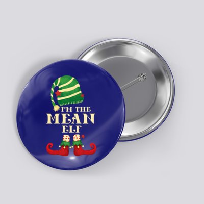 Santa The Mean Elf Christmas Matching Family Coworker Group Cute Gift Button