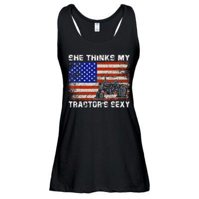 She Thinks My TractorS Sexy Tractor Driver Ladies Essential Flowy Tank