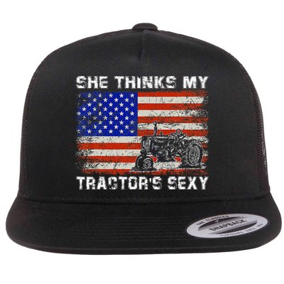 She Thinks My TractorS Sexy Tractor Driver Flatbill Hat