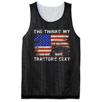 She Thinks My TractorS Sexy Tractor Driver Mesh Reversible Basketball Jersey Tank