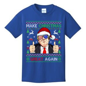 Santa Trump Make Christmas Great Again Xmas Ugly Gift Kids T-Shirt