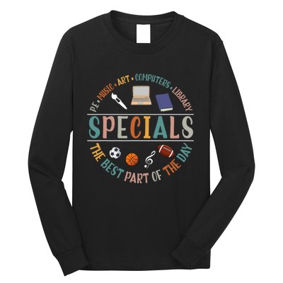 Special Teacher Music Art Computers Library Long Sleeve Shirt