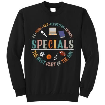 Special Teacher Music Art Computers Library Sweatshirt