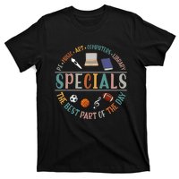 Special Teacher Music Art Computers Library T-Shirt