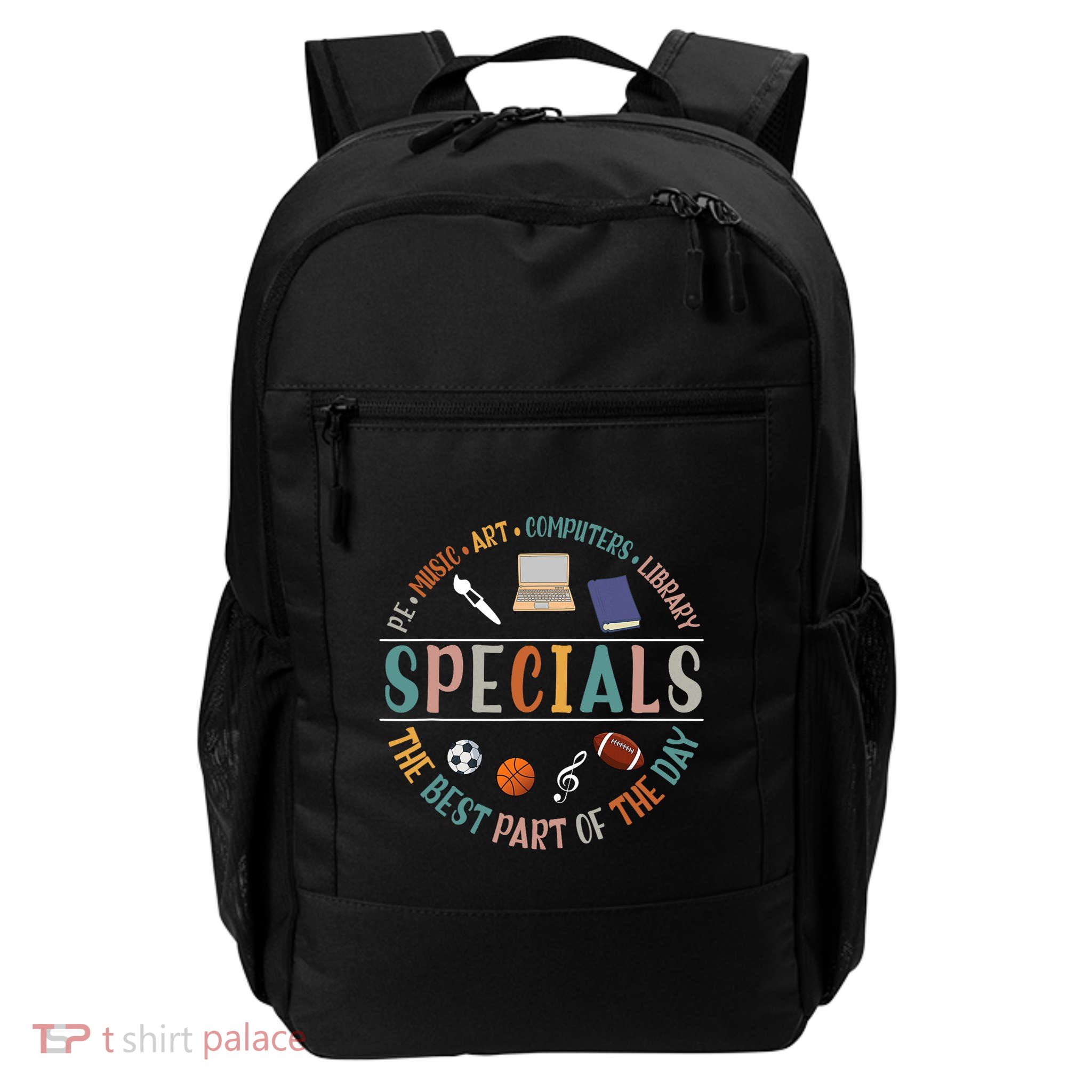 Special Teacher Music Art Computers Library Daily Commute Backpack