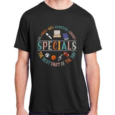 Special Teacher Music Art Computers Library Adult ChromaSoft Performance T-Shirt