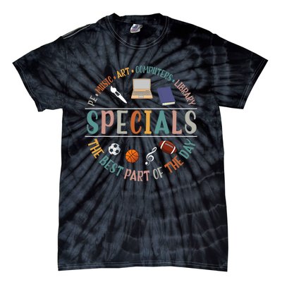 Special Teacher Music Art Computers Library Tie-Dye T-Shirt