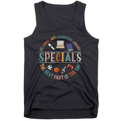 Special Teacher Music Art Computers Library Tank Top