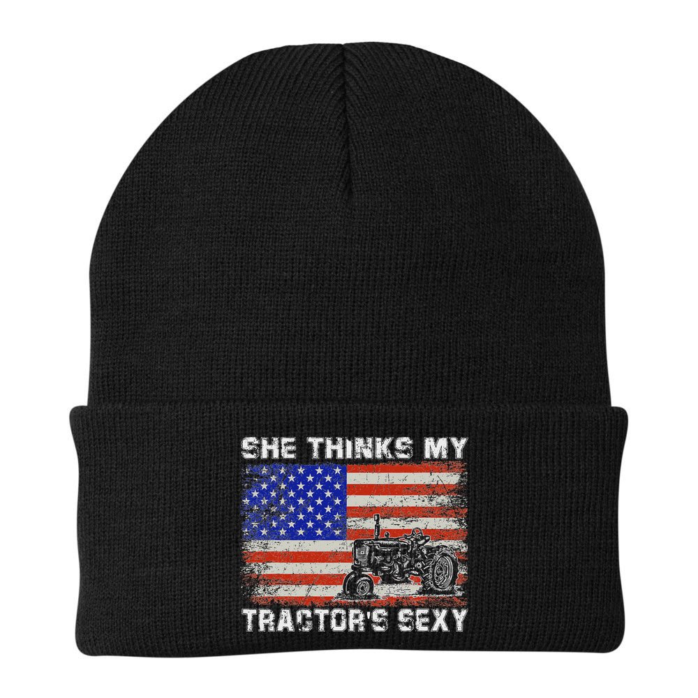 She Thinks My TractorS Sexy Tractor Driver Beanie