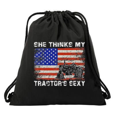 She Thinks My TractorS Sexy Tractor Driver Drawstring Bag