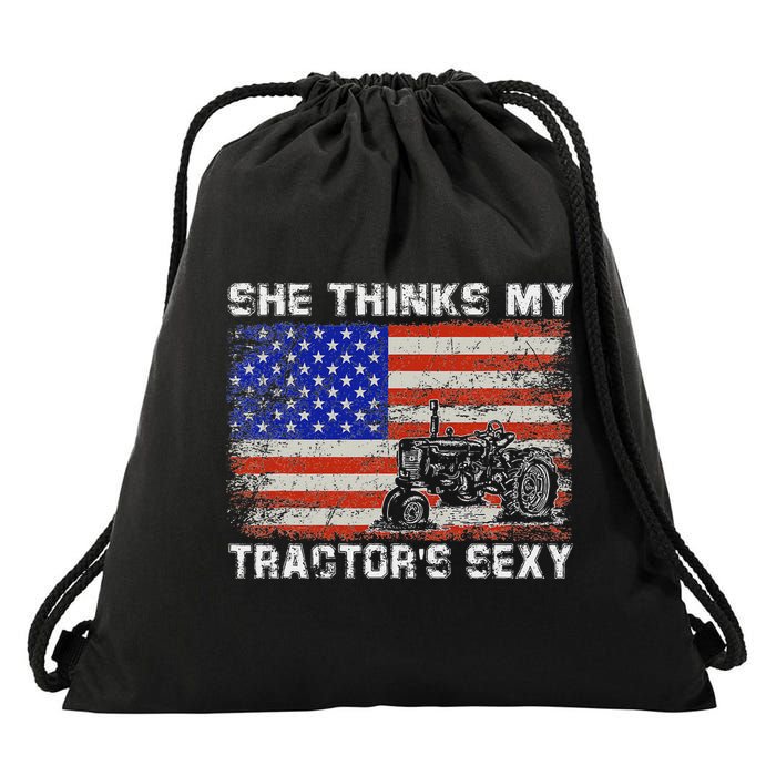 She Thinks My TractorS Sexy Tractor Driver Drawstring Bag