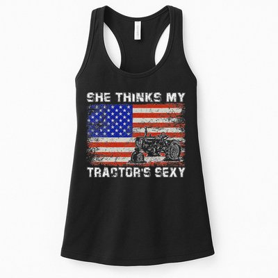 She Thinks My TractorS Sexy Tractor Driver Womens Tank Top