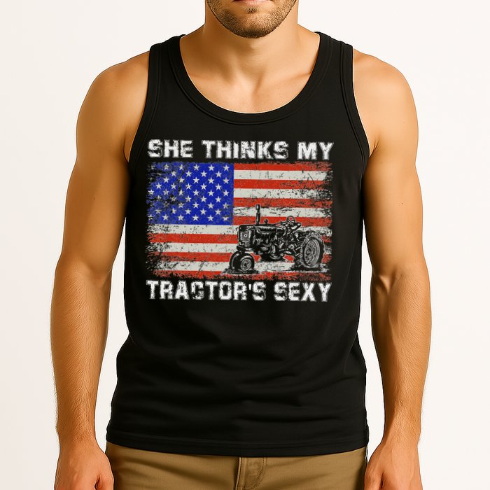 She Thinks My TractorS Sexy Tractor Driver Tank Top