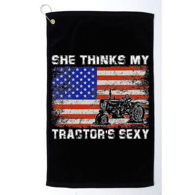 She Thinks My TractorS Sexy Tractor Driver Golf Towel