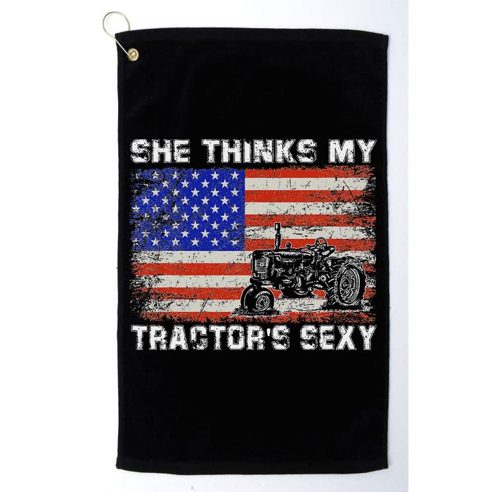 She Thinks My TractorS Sexy Tractor Driver Golf Towel