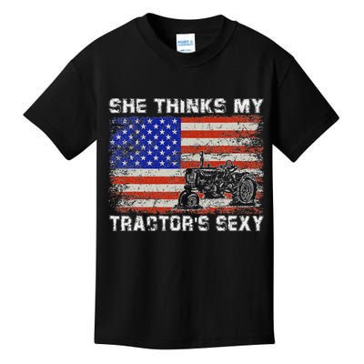 She Thinks My TractorS Sexy Tractor Driver Kids T-Shirt