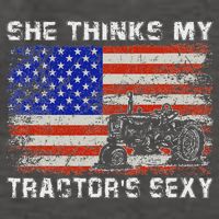 She Thinks My TractorS Sexy Tractor Driver Vector Backpack