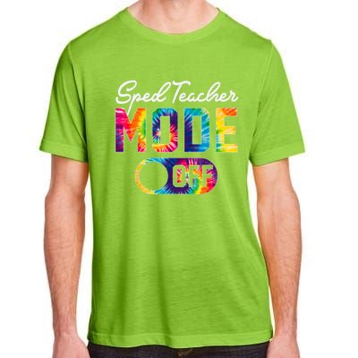 Sped Teacher Mode Off Last Day Of School Tie Dye Summer Adult ChromaSoft Performance T-Shirt