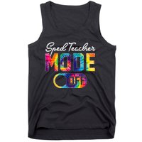 Sped Teacher Mode Off Last Day Of School Tie Dye Summer Tank Top