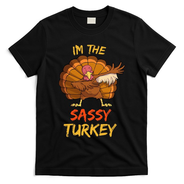 Sassy Turkey Matching Family Group Thanksgiving T-Shirt