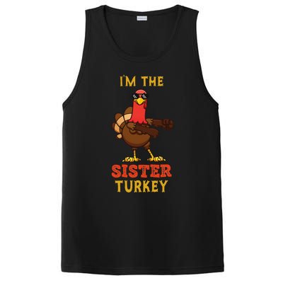 Sister Turkey Matching Family Group Thanksgiving Gifts PosiCharge Competitor Tank