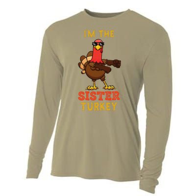 Sister Turkey Matching Family Group Thanksgiving Gifts Cooling Performance Long Sleeve Crew