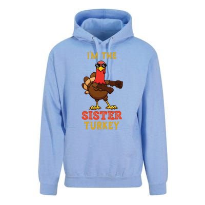 Sister Turkey Matching Family Group Thanksgiving Gifts Unisex Surf Hoodie