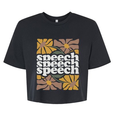 Speech Therapy Medical Slp Bella+Canvas Jersey Crop Tee