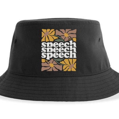 Speech Therapy Medical Slp Sustainable Bucket Hat