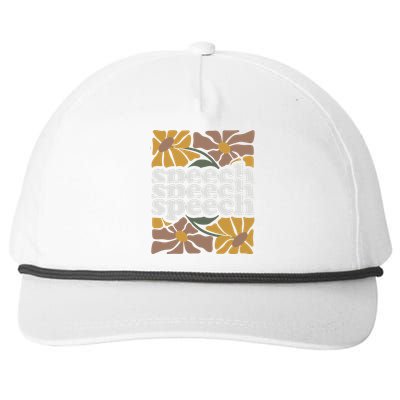 Speech Therapy Medical Slp Snapback Five-Panel Rope Hat