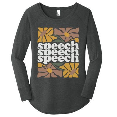 Speech Therapy Medical Slp Women's Perfect Tri Tunic Long Sleeve Shirt