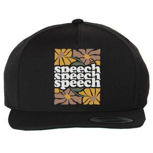 Speech Therapy Medical Slp Wool Snapback Cap