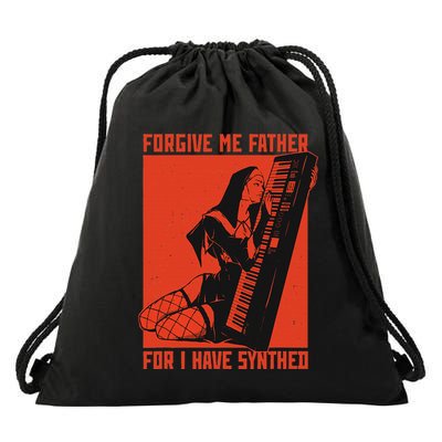 Synth Techno Music Funny Synthesizer Drawstring Bag
