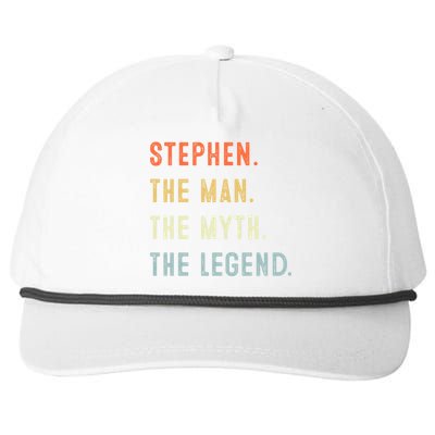 Stephen The Myth Legend Father’s Day Gift Papa Grandpa Cool Gift Snapback Five-Panel Rope Hat