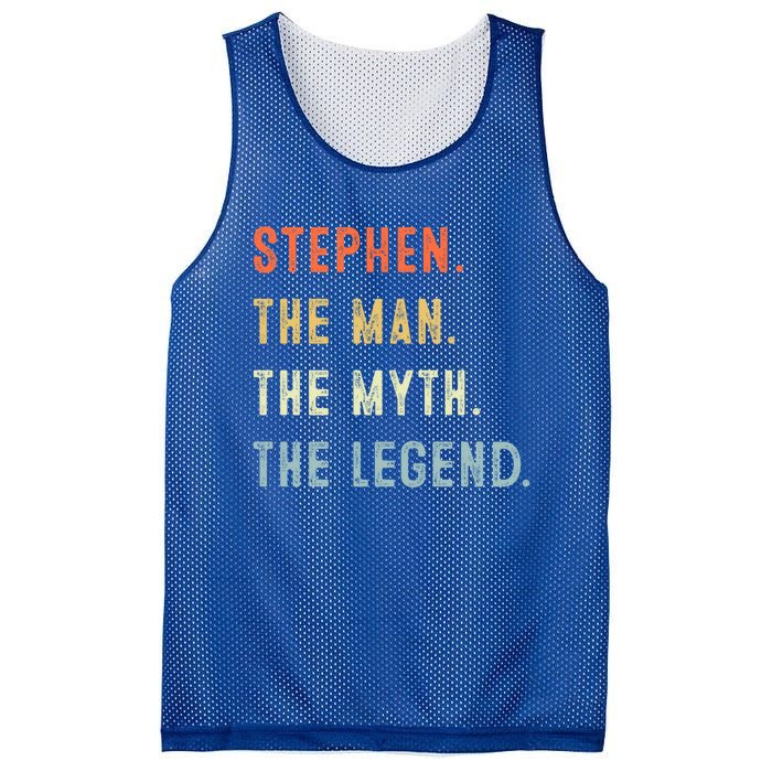 Stephen The Myth Legend Father’s Day Gift Papa Grandpa Cool Gift Mesh Reversible Basketball Jersey Tank