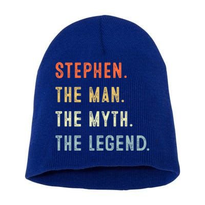 Stephen The Myth Legend Father’s Day Gift Papa Grandpa Cool Gift Short Acrylic Beanie