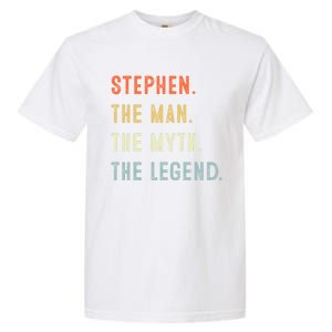 Stephen The Myth Legend Father’s Day Gift Papa Grandpa Cool Gift Garment-Dyed Heavyweight T-Shirt